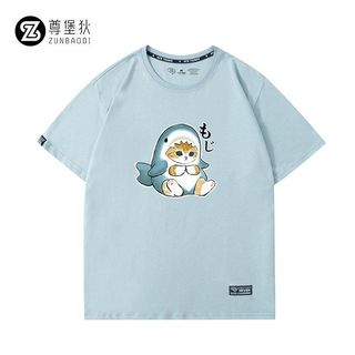 Uniqlo Cat Shark In Hình Dễ Thương Tay Ngắn Hoạt Hình Rời Hợp Thời Trang Áo nam Nữ 15538A