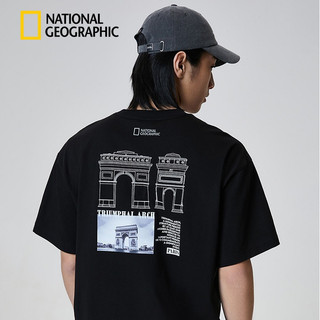 National Geographic National Geographic Unisex In Hình Ngoài Trời Cotton Nguyên Chất Ngắn Tay Phù Hợp Với Áo Thun Top