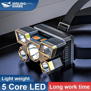 Mỉm Cười Cá Mập K71 Đèn Pha Led Có Thể Sạc Lại Đèn Pha Đa Năng XPG 4 Chế Độ Di Động Chống Nước Đèn Pha Làm Việc Ngoài Trời Cắm Trại Câu Cá Săn Bắn Chiếu Sáng