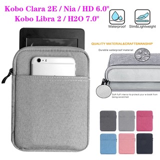 Dành cho amazon kobo clara 2e nia hd 6.0 "kobo libra 2 h2o 7.0" túi vải đa năng đầu đọc sách điện tử vỏ bảo vệ thời trang túi bảo quản đa năng
