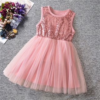Đầm sát nách NNJXD đáng yêu ngọt ngào dành cho bé gái từ 2-8 tuổi