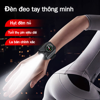 Đa Năng Mới Ngoài Trời Sạc USB Cắm Trại XPG Cổ Tay Ánh Sáng Động Vật Hoang Dã Sinh Tồn Leo Núi Phiêu Lưu La Bàn Đồng Hồ LED Chạy Bộ