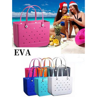 YADOU Túi Đựng Đồ Đi Biển Bằng Nhựa EVA Đục Lỗ Tiện Dụng Giỏ xách tay chống thấm nước bãi biển
