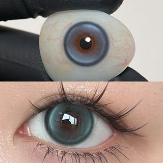 Irislens 1 Cặp Kính Áp tròng 14,2mm Pha lê tự nhiên thoải máiOrb Milky Blue Mỹ phẩm mềm Thích hợp cho trang điểm trong suốt