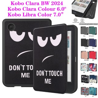 Dành cho kobo clara color 2024 6.0 "n367 màu thiên bình 7.0 inch đầu đọc sách điện tử vỏ kobo clara bw 6.0" n365 ốp lưng thời trang màu trơn flip ereader vỏ bảo vệ da