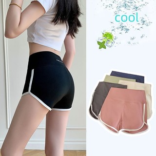 Quần short tập luyện cho nữ yoga cao cấp kiểm soát bụng cá heo thể thao nén quần short tập gym thường ngày