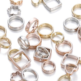 St. kunkka 10-50 Cái  Khung đính cườm tròn hoa Vòng cổ tự làm vòng đeo tay