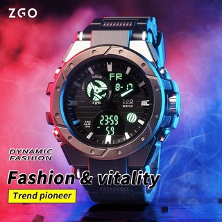 ZGO đồng hồ nam đồng hồ điện tử đa chức năng đồng hồ dạ quang thể thao chống thấm nước nam quà tặng 801A
