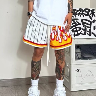 Quần Short Mùa Hè Phong Cách Mới Lưới Nhanh Khô Nam Phong Cách Mỹ Rời Bóng Rổ Thể Thao