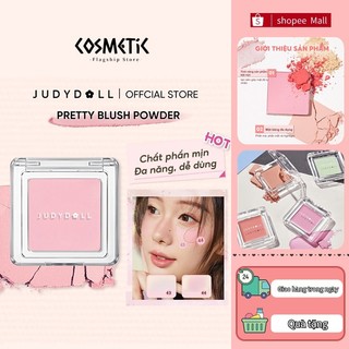 COSMKTIC Giao hàng trong ngày JUDYDOLL Phấn má hồng đơn sắc Pretty Blush Powder Tự nhiên Phấn mịn Lên màu tốt 2g