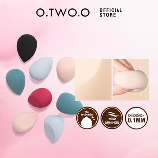 Mút xốp trang điểm O.TWO.O màu sắc ngẫu nhiên phù hợp cho mỹ phẩm khô/ ướt tiện dụng 10g
