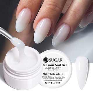 Ur sugar Milk gel uv Trong Suốt Màu Trắng Hồng 15ml Để Nối Dài Móng gel
