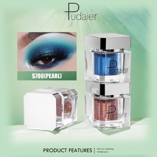 Bảng Phấn Mắt Pudaier Sắc Tố Cao Chống Thấm Nước Lấp Lánh Sáng Bóng Highlight Trang Điểm