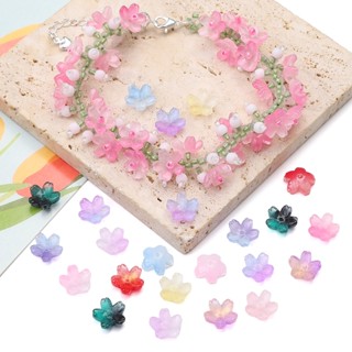 Beadia mùa hè 10 Cái / túi 11 Mm Hoa Anh Đào Hạt Hoa Thủy Tinh Hạt Quyến Rũ Cho Bông Tai Vòng Tay DIY Trang Sức Thủ Công Làm