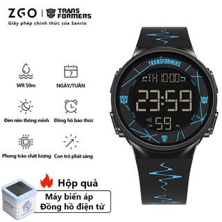 ZGO đồng hồ nam đồng hồ sinh viên dạ quang thể thao chống thấm nước đồng hồ điện tử quà tặng 8553