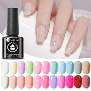 Ur sugar uv gel Sơn Móng Tay 7ml Màu Trắng / Xanh Lá / Hồng Dùng Xuân Hè