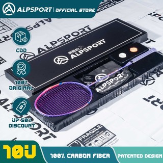 ALPSPORT GJ 10U 52g 35LBS Vợt Cầu Lông Tím/đỏ/đen 100% Ban đầu Xác Thực Siêu Nhẹ Vật Liệu Sợi Carbon Dụng Cụ Thể Thao Ngoài Trời