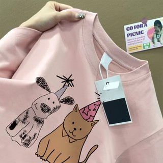 Áo phông nữ local brand SALMO 100% cotton form rộng màu hồng áo thun fashion outerity Y1101