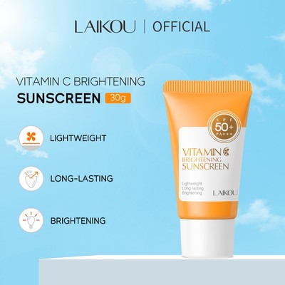 Kem chống nắng làm sáng da LAIKOU Vitamin C Kem chống nắng lâu trôi SPF50 PA + + + Chống tia cực tím 30g