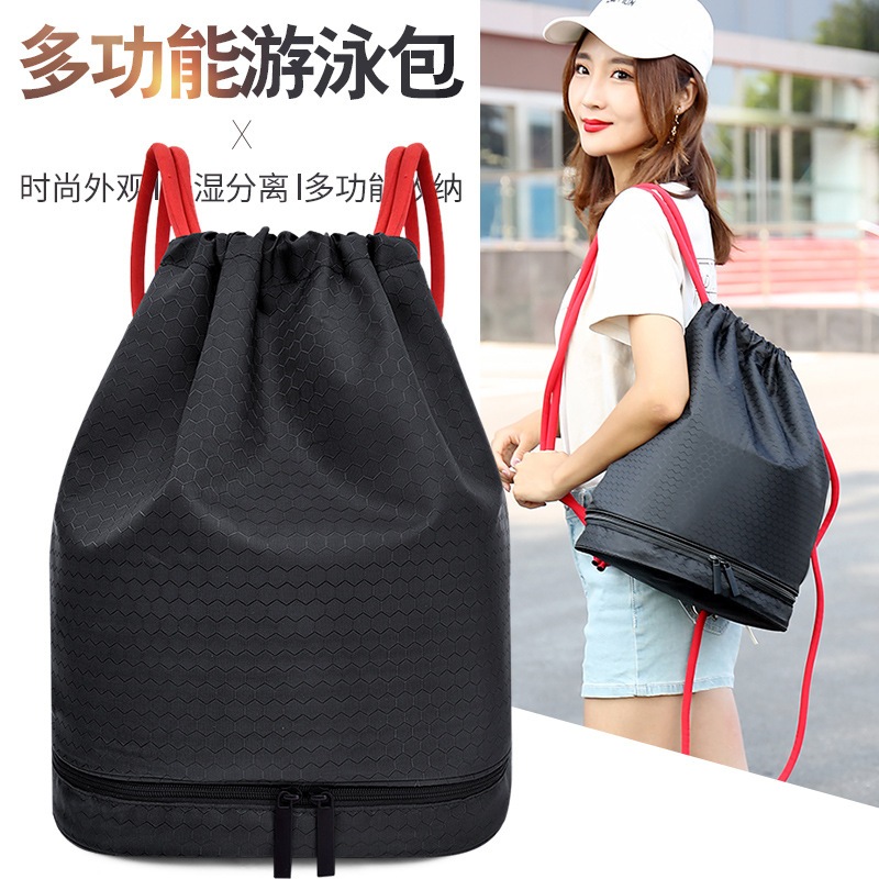 Baosity Ba lô dây rút Túi du lịch Cinch chống thấm nước có dây kéo