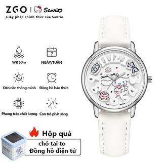 Đồng hồ học sinh và trẻ em ZGO x Sanrio, đồng hồ chống nước dạ quang, đồng hồ nữ, đồng hồ hoạt hình dễ thương, đồng hồ điện tử, hộp quà 2130