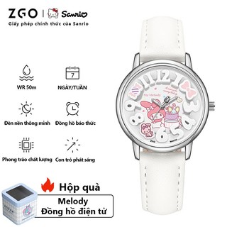 ZGO x Sanrio Giai Điệu Đồng Hồ Sinh Viên Đồng Hồ Nữ Dây Hoạt Hình Dễ Thương Đồng Hồ Điện Tử Dạ Quang Chống Thấm Nước Đồng Hồ Thạch Anh 2130