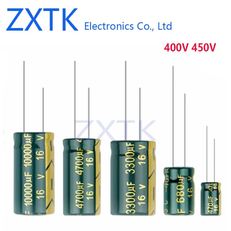 10 Chiếc Nhôm Điện Phân Tụ 400V 450V Tần Số Cao Thấp ESR 10UF 15UF 22UF 33UF 47UF 68UF 82UF 100UF