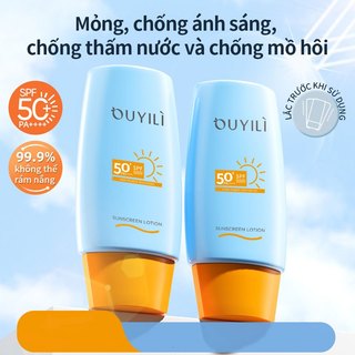 Kem chống nắng làm trắng Ouyili Kiểm soát dầu chống thấm nước Chăm sóc da Làm trắng da Ánh sáng Da Bảo vệ da Mũ vàng Làm trắng Kem chống nắng Kem chống nắng Da khô Tăng cường cơ thể Màu da Bảo vệ da SPF 50 + PA + + + +