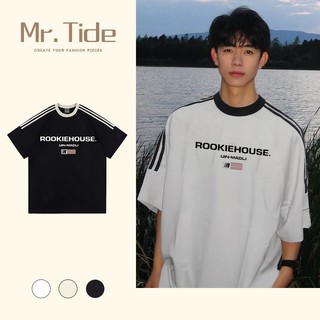 Áo thun Raglan 3 sọc tay  lỡ form rộng ROOKIEHOUSE Unisex