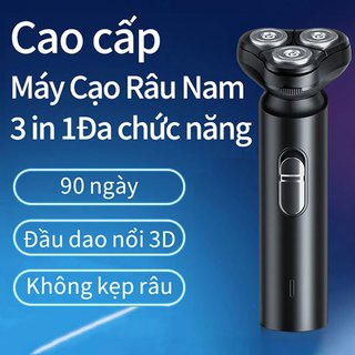 Máy Cạo Râu Nam Ouyili 9D Smart Gadgets Kiêm Tỉa Lông Mũi Cao Cấp, 3 Lưỡi Dao Kép, Công Nghệ Chống Nước
