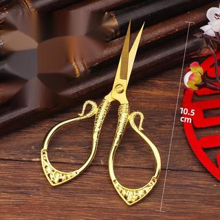 Hợp kim kẽm Ruyi Kéo nhỏ Thủ công Cắt giấy Hộ gia đình Kéo thép không gỉ Cắt ren Kéo nhọn
