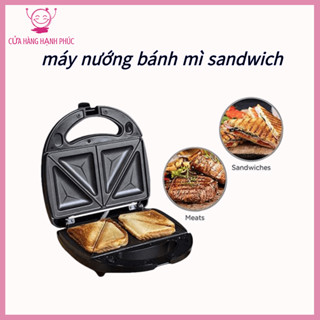 Máy làm bánh Sandwich sưởi ấm hai mặt gia đình Máy làm bánh mì nướng đa chức năng Máy làm bữa sáng bánh quế