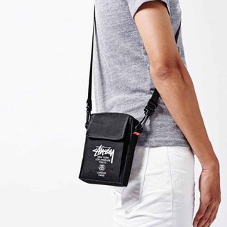 Túi đeo vai Stussy có túi đựng điện thoại di động Giấy chứng nhận Túi chức năng cổ điển Túi đeo chéo