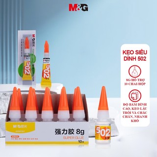 M&G Keo 502 3g 8g Keo chắc chắn Nhanh khô không màu Keo dán lâu trôi
