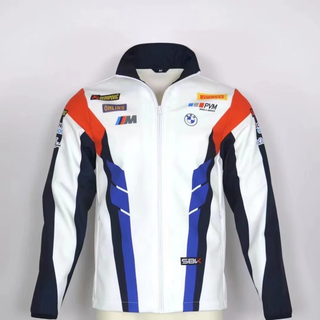 Moto GP Racing Jersey Áo khoác đi xe máy BMW Fleet Edition Dây kéo Off-Road Rider Jersey Áo khoác na