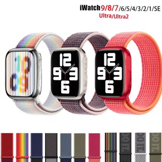 Dây Đeo Sợi nylon Thể Thao Cho Đồng Hồ Thông Minh iWATCH Apple WATCH Series 8 7 6 SE 5 4 3 2 1 38mm 40mm 42mm 41mm 45mm ultra 49mm