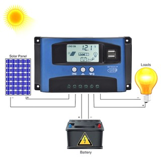 Comfortstyle ycx-003 30-100a mppt bộ điều chỉnh sạc năng lượng mặt trời 12v/24v theo dõi lấy nét tự động cxmin05.vn