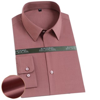 Áo sơ mi nam dài tay không ủi trơn văn phòng công sở Công sở xã hội