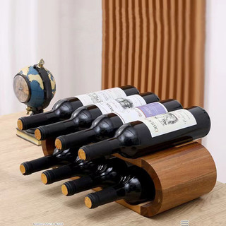 Rượu gỗ hai lớp rượu vang đỏ trang trí gỗ chắc chắn hiện đại đơn giản để bàn rượu vang đỏ đế trưng bày rượu vang đỏ đế trưng bày rượu vang châu âu chai rượu sống ro