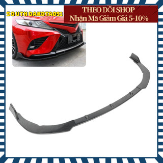 Lip trước/ lippo trước/ cản trước lắp cho toyota camry sx se 2018-2019 phong cách sợi carbon