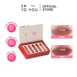 Into You Diandianxindong Mini Son Môi Hộp Quà Matte Matte Velvet Lipstick Lip Glazing Lip Gloss Sinh Viên Parity Niche Thương Hiệu Authentic