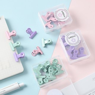 Bộ kẹp kim loại Mini đầy màu sắc Văn phòng phẩm trường học & văn phòng