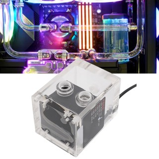 Có thể bán buôn Máy bơm làm mát bằng nước DC 24V Bộ giảm xóc đôi 408L/H G1/4 Giao diện tích hợp PC yên tĩnh Washington057 Hàng giao ngay