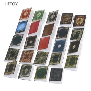 Hftoy 3 pcs/set mô hình cuốn sách trang trí nhà búp bê 1:12