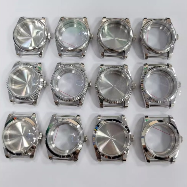 Vỏ thép không gỉ 36 / 39MM Sapphire cho phong trào NH35 / 36 Nhật Bản