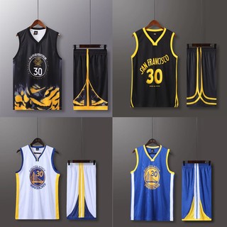 Nba golden state warriors no.30 đồng hồ bóng rổ đồng phục người lớn nam nữ áo bóng rổ không tay ngắn có quần short phù hợp với