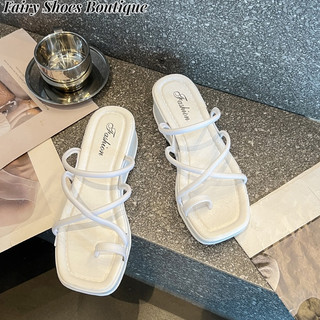 ZHUXIA Dép Quai Ngang Đế Xuồng Thời Trang Hàn Quốc Cho Nữ