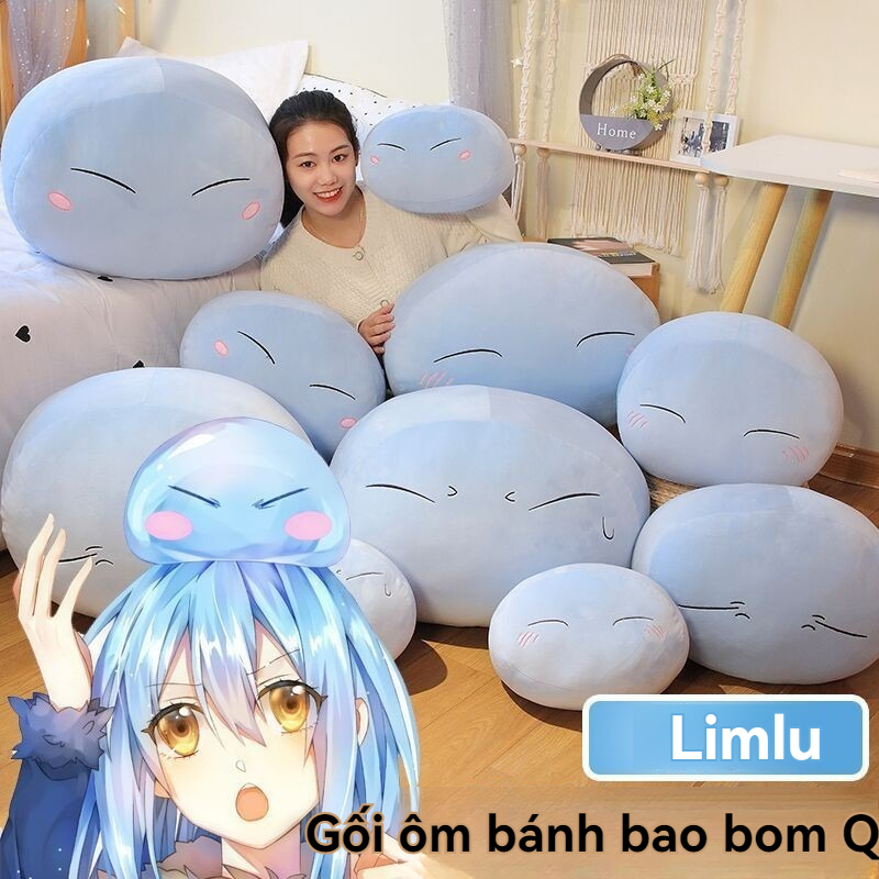 gấu bông slime rimuru tempest nhồi bông Gối Limlu Ngoại Vi Slime Gối Vua Dễ Thương Bánh Bao Đệm Đầu 