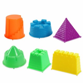 HENGHOME  Bộ 6 khuôn và dụng cụ xây lâu đài cát ngộ nghĩnh cho bé chơi bãi biển