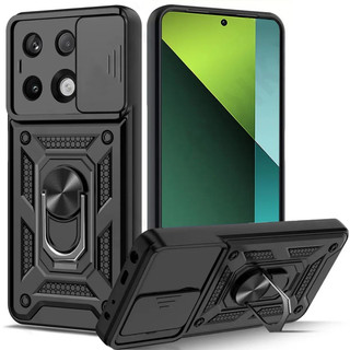 Chống sốc nặng trường hợp điện thoại cứng với khung kim loại Redmi Note 13 Pro+ Note 13R Note 12 Pro Note 12S Note 11 Pro Redmi 13C 12C